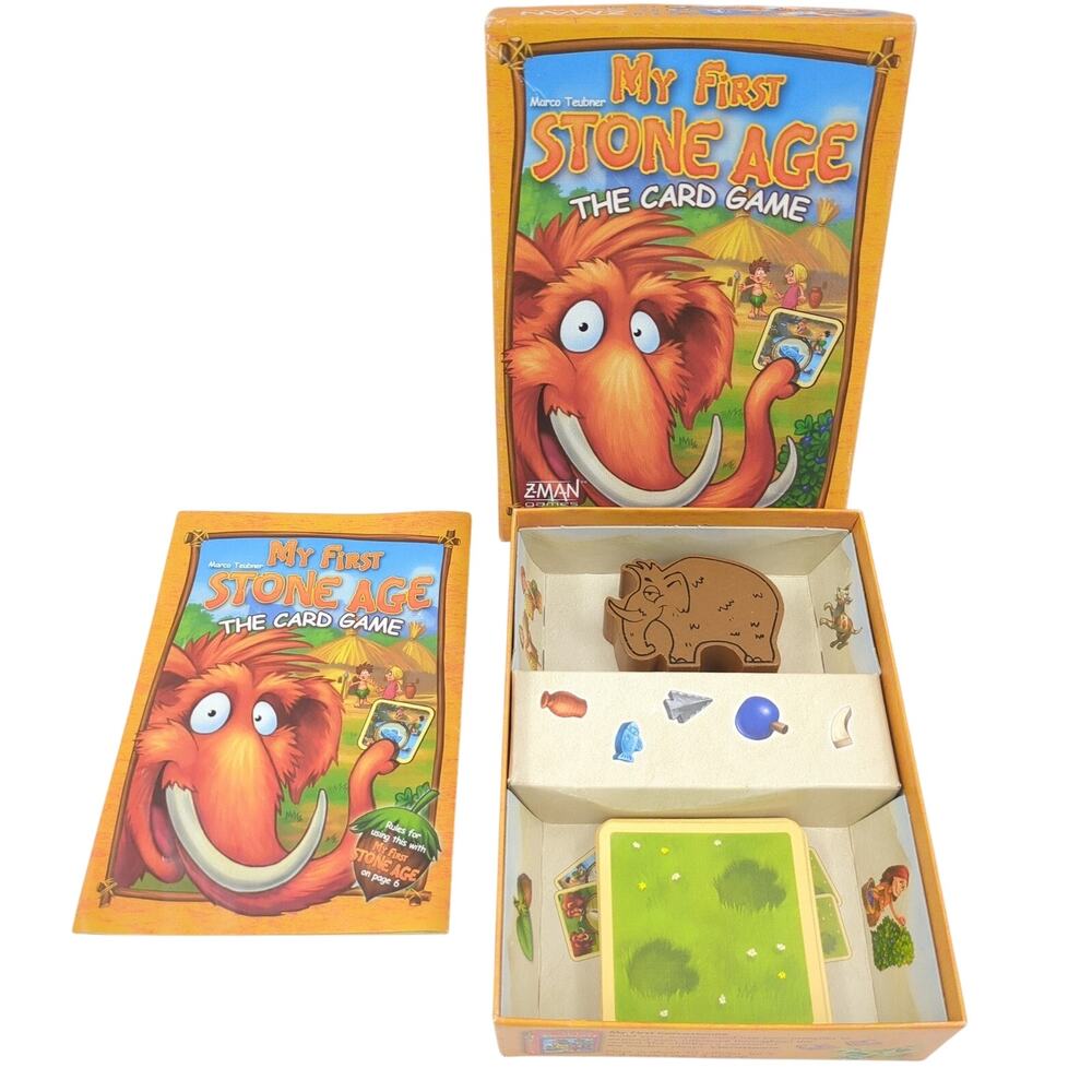 My First Stone Age The Card Game Z-Man Games Marco Teubner Board Game Ages 4+
